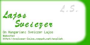 lajos sveiczer business card